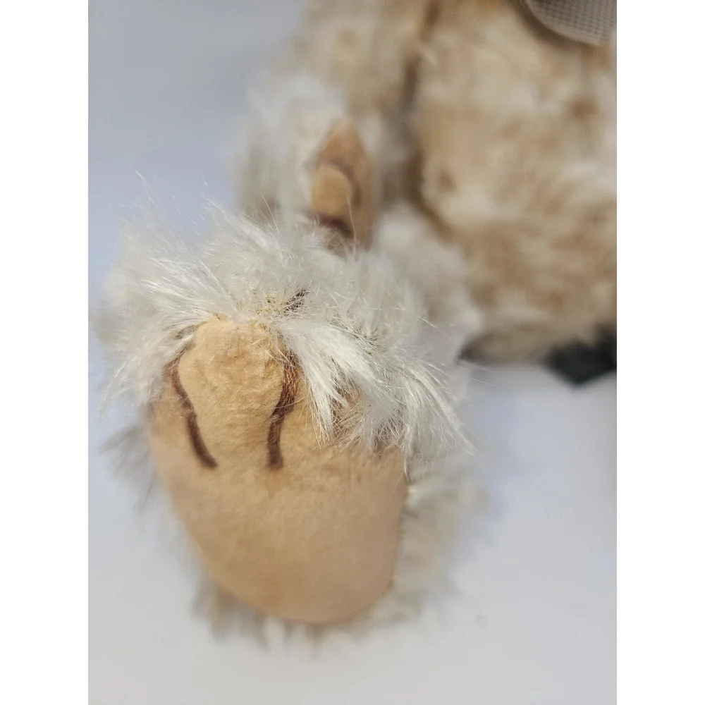Russ Berrie Claridge Teddy Bear 100th Anniversary Collection Plush Cream Bow